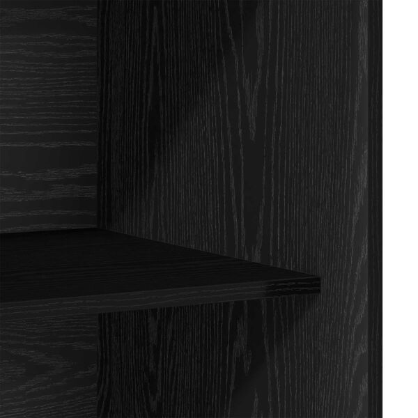 vidaXL Ντουλάπι Μαύρη Δρυς 80 x 50 x 200 εκ. Επεξεργασμένο ξύλο