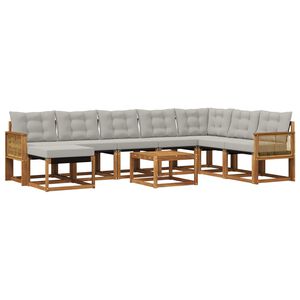 vidaXL &Sigma;&epsilon;&iota;&rho;ά &Kappa;&alpha;&nu;&alpha;&pi;έ &Epsilon;&xi;&omega;&tau;&epsilon;&rho;&iota;&kappa;&omicron;ύ 9 pcs &Phi;&upsilon;&sigma;&iota;&kappa;ό &kappa;&alpha;&iota; &Alpha;&nu;&omicron;&iota;&chi;&tau;ό &Gamma;&kappa;&rho;&iota;
