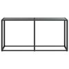 vidaXL Τραπέζι Κονσόλα Μαύρο 160 x 35 x 75,5 εκ. από Ψημένο Γυαλί