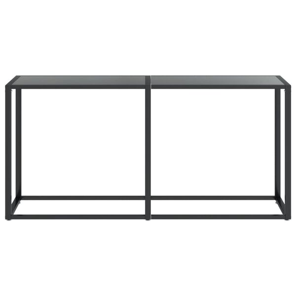vidaXL Τραπέζι Κονσόλα Μαύρο 160 x 35 x 75,5 εκ. από Ψημένο Γυαλί