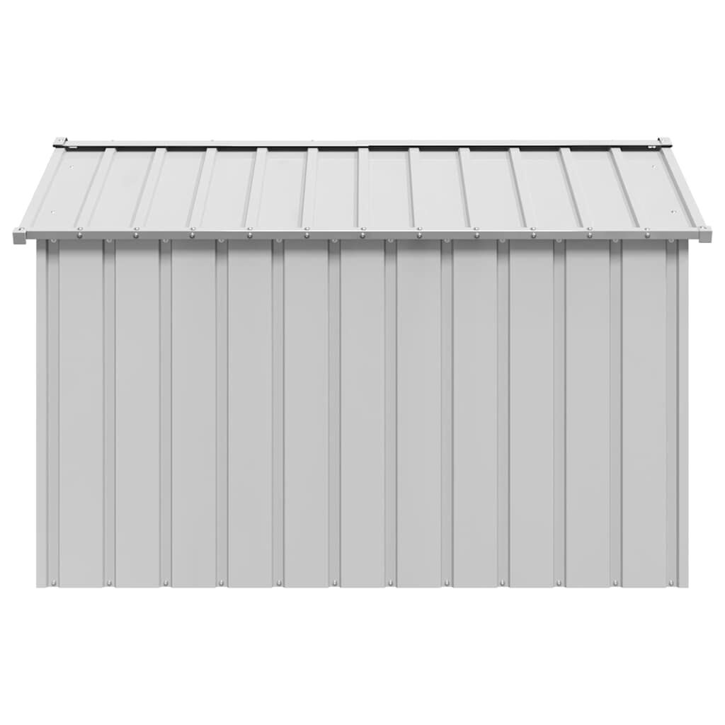 vidaXL Σπιτάκι σκύλου με οροφή 113x153x101 cm Γαλβανισμένος χάλυβας