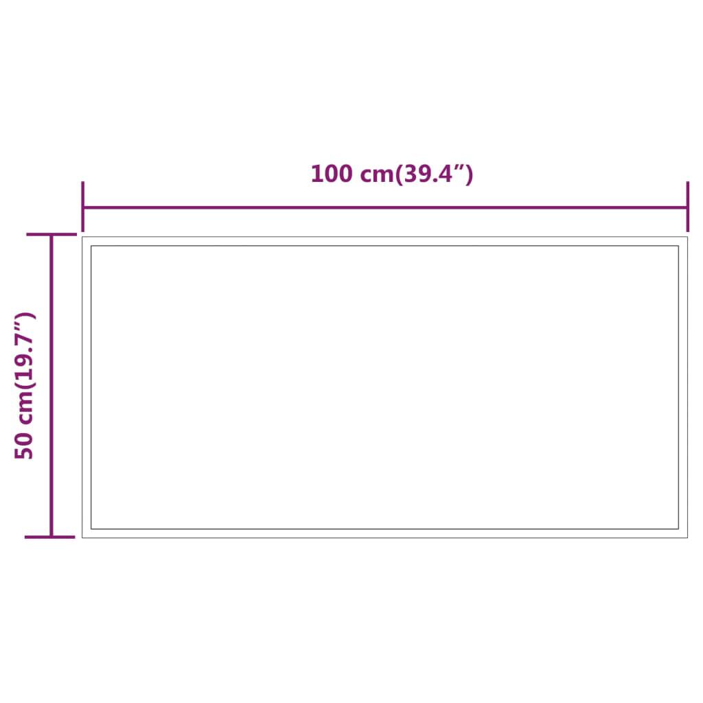 vidaXL Καθρέφτης Μπάνιου με LED 50x100 εκ.