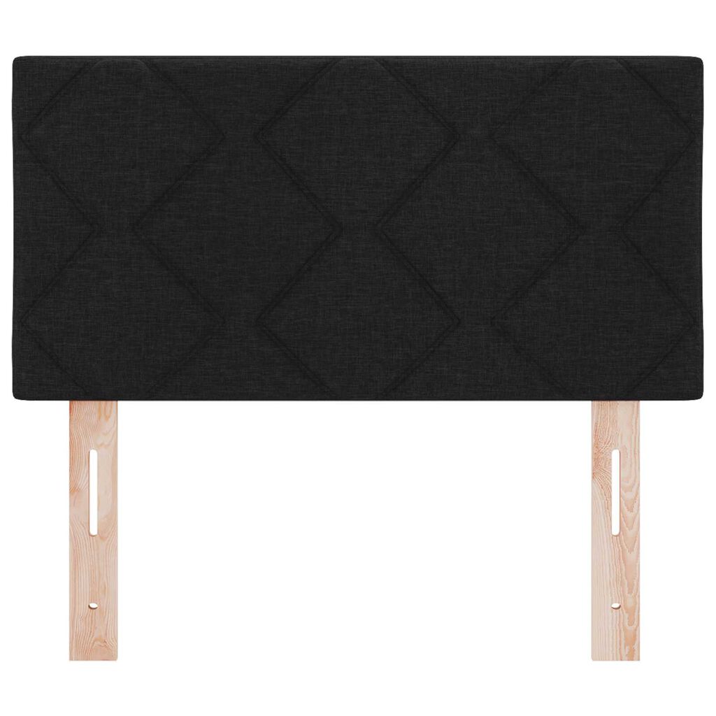 vidaXL Υφασμάτινο Κεφαλάρι Geometric με κεφαλάρι Μαύρο 80 cm ύφασμα