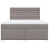 vidaXL &Kappa;&rho;&epsilon;&beta;ά&tau;&iota; Boxspring &mu;&epsilon; &Sigma;&tau;&rho;ώ&mu;&alpha; Taupe 180x200 &epsilon;&kappa;. &Upsilon;&phi;&alpha;&sigma;&mu;ά&tau;&iota;&nu;&omicron;