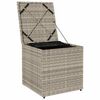 vidaXL Κουτί Μαξιλαριών Ανοιχτό γκρι 50 x 50 x 50 cm συνθετικό ρατάν