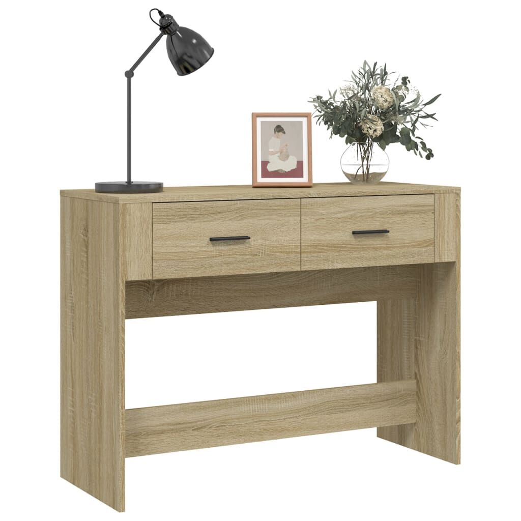 vidaXL Τραπέζι Κονσόλα Sonoma Δρυς 100x39x75 εκ. Επεξεργασμένο Ξύλο