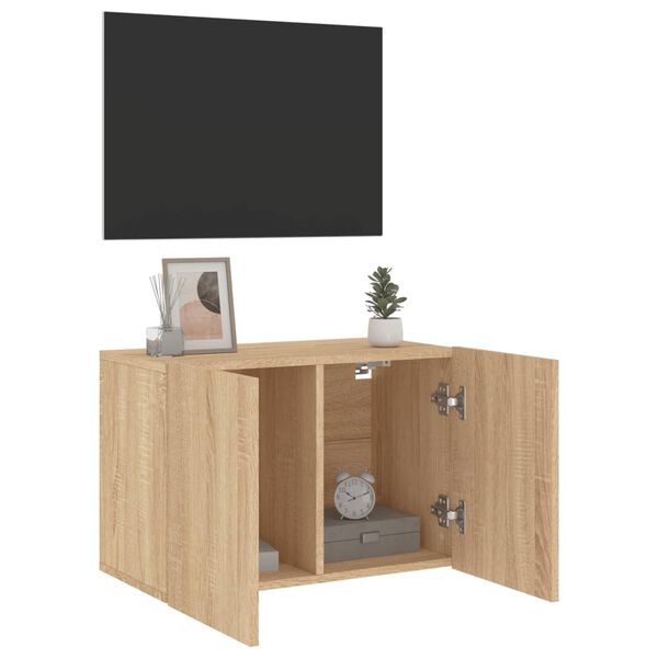 vidaXL Ντουλάπι Τοίχου Τηλεόρασης Sonoma Δρυς 60 x 30 x 41 εκ.