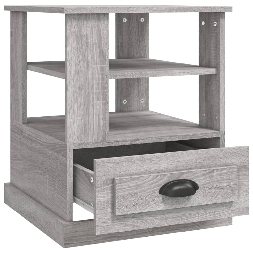 vidaXL Βοηθητικό Τραπέζι Γκρι Sonoma 50x50x60 εκ. Επεξεργασμένο Ξύλο
