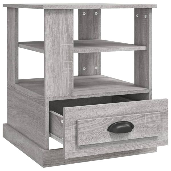 vidaXL Βοηθητικό Τραπέζι Γκρι Sonoma 50x50x60 εκ. Επεξεργασμένο Ξύλο