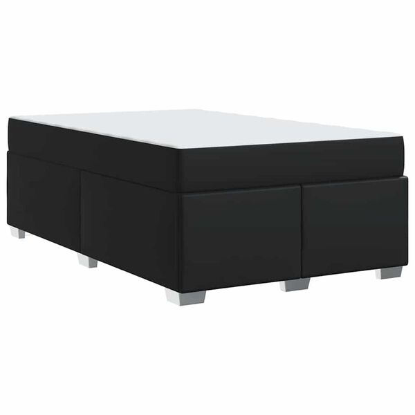 vidaXL Σκελετός Κρεβατιού Μαύρο 120 x 200 cm Τεχνητό δέρμα