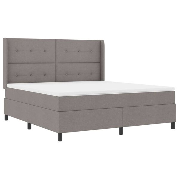 vidaXL &Kappa;&rho;&epsilon;&beta;ά&tau;&iota; &mu;&epsilon; &epsilon;&lambda;&alpha;&tau;ή&rho;&iota;&alpha; &mu;&epsilon; &sigma;&tau;&rho;ώ&mu;&alpha; Taupe 180 x 200 cm ύ&phi;&alpha;&sigma;&mu;&alpha;
