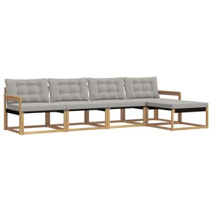vidaXL &Sigma;&epsilon;&iota;&rho;ά &Kappa;&alpha;&nu;&alpha;&pi;έ &Epsilon;&xi;&omega;&tau;&epsilon;&rho;&iota;&kappa;&omicron;ύ 5 pcs &Lambda;&epsilon;&upsilon;&kappa;ό &kappa;&alpha;&iota; &Alpha;&nu;&omicron;&iota;&chi;&tau;ό &Gamma;&kappa;&rho;&iota;