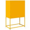 vidaXL Highboard Μουστάρδα κίτρινη 68x39x107 cm Χάλυβας