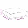 vidaXL Μαξιλάρι παλέτας για κάθισμα 2 pcs Ανθρακί 40 x 40 x 8 εκ.