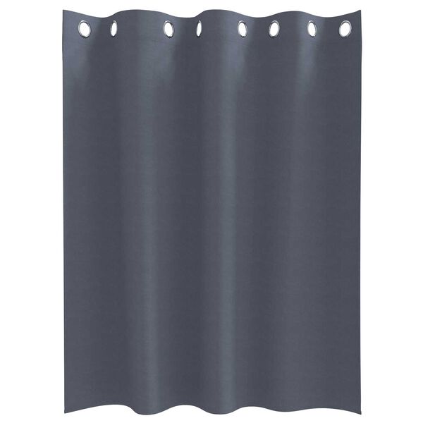 vidaXL Κουρτίνες με κουρτίνες 2 pcs Ανθρακί 140 x 140 cm Πολυεστέρας