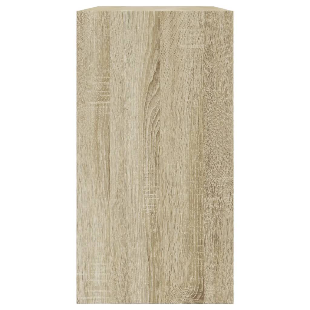 vidaXL Παπουτσοθήκη Sonoma Δρυς 80x34x63 εκ. από Επεξεργασμένο Ξύλο