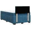 vidaXL Κρεβάτι Boxspring με Στρώμα Μπλε 120x200 εκ. Βελούδινο