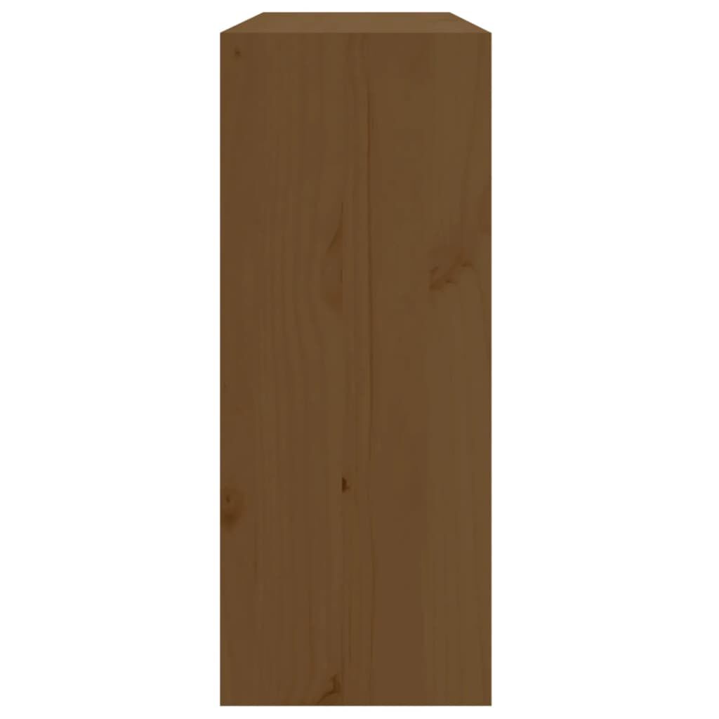 vidaXL Κάβα Κρασιών Μελί 62 x 25 x 62 εκ. από Μασίφ Ξύλο Πεύκου