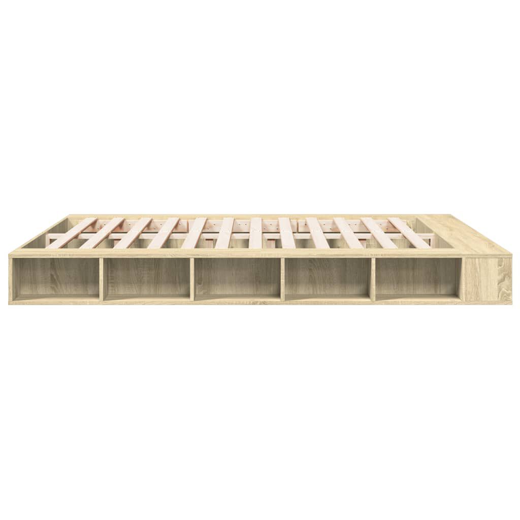 vidaXL Πλαίσιο Κρεβατιού Sonoma Δρυς 180x200 εκ. Επεξεργασμένο Ξύλο