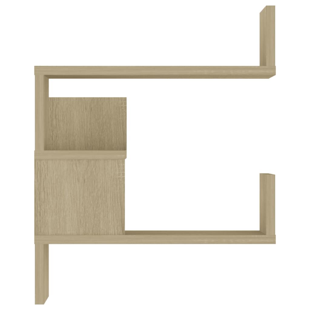vidaXL Γων. Ραφιέρες Τοίχου 2 τεμ. Sonoma Δρυς 40x40x50 εκ. Επεξ. Ξύλο