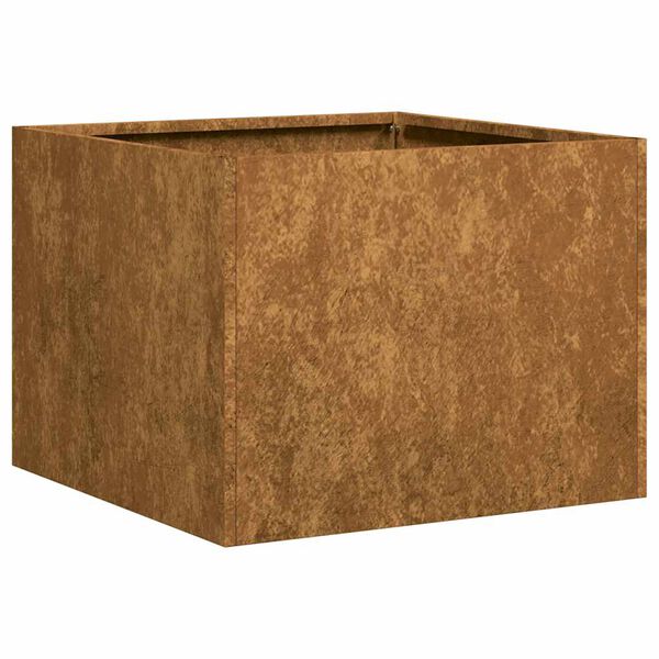 vidaXL Ζαρντινιέρα Σκουριασμένο 40x40x30εκ. Ατσάλι Σκληρυθέν στον Αέρα