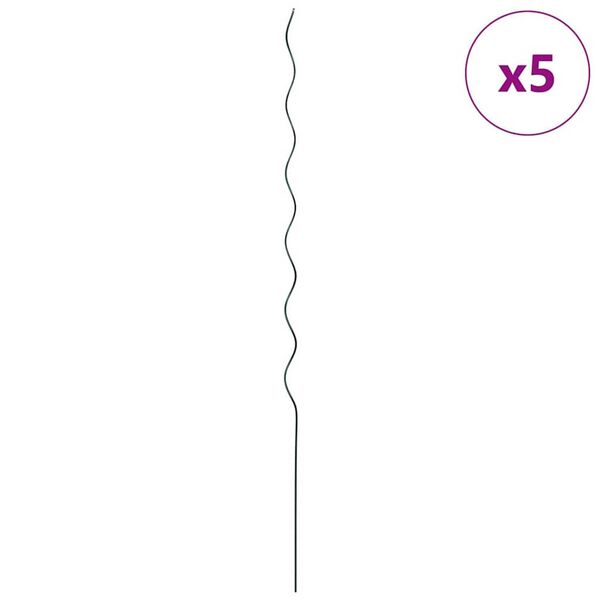 vidaXL &Sigma;&tau;ή&rho;&iota;&xi;&eta; &phi;&upsilon;&tau;&omicron;ύ 5 pcs &Pi;&rho;ά&sigma;&iota;&nu;&omicron; 110 x 0.6 x 0.6 &epsilon;&kappa; &Alpha;&tau;&sigma;ά&lambda;&iota;