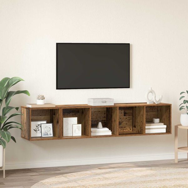 vidaXL 2 pcs Παλιό ξύλο 37 x 37 x 142.5 εκ Επεξεργασμένο ξύλο