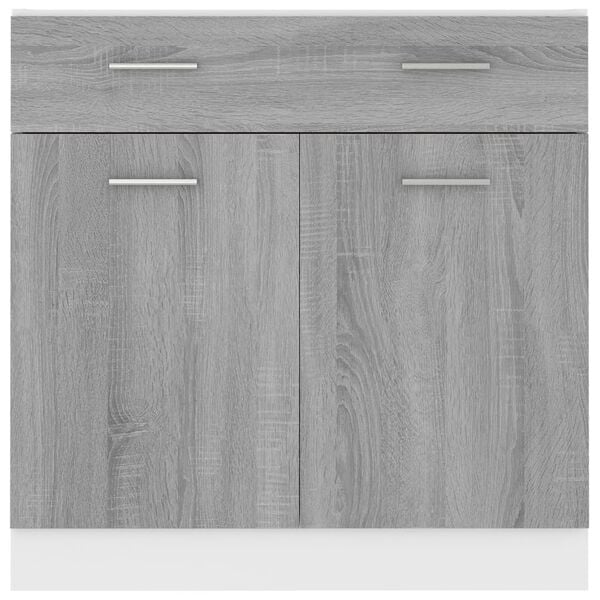 vidaXL Έπιπλο Με Συρτάρι Lyon Γκρι Sonoma 80x46x81,5 εκ. Επεξεργ. Ξύλο