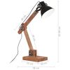 vidaXL Φωτιστικό Επιτραπέζιο Industrial Στρ. 25 W Μαύρο 58x18x90εκ Ε27
