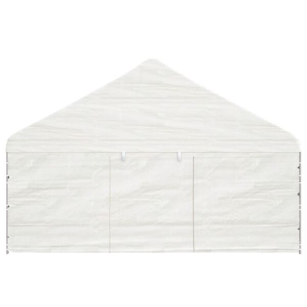 vidaXL Κιόσκι με Τέντα Λευκό 11,15 x 5,88 x 3,75 μ. από Πολυαιθυλένιο