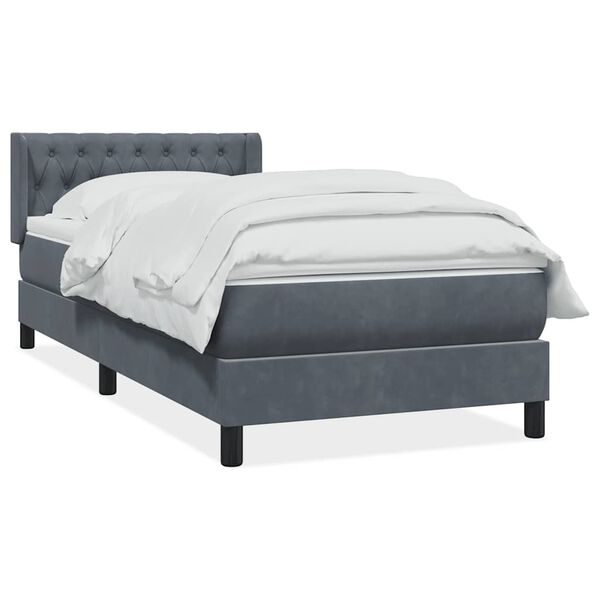 vidaXL Box Spring &Kappa;&rho;&epsilon;&beta;ά&tau;&iota; &mu;&epsilon; &sigma;&tau;&rho;ώ&mu;&alpha; &Sigma;&kappa;&omicron;ύ&rho;&omicron; &gamma;&kappa;&rho;&iota; 100x220 &epsilon;&kappa;. &Beta;&epsilon;&lambda;&omicron;ύ&delta;&iota;&nu;&omicron;
