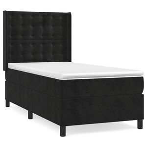 vidaXL &Kappa;&rho;&epsilon;&beta;ά&tau;&iota; Boxspring &mu;&epsilon; &Sigma;&tau;&rho;ώ&mu;&alpha; &Mu;&alpha;ύ&rho;&omicron; 100x200 &epsilon;&kappa;. &Beta;&epsilon;&lambda;&omicron;ύ&delta;&iota;&nu;&omicron;