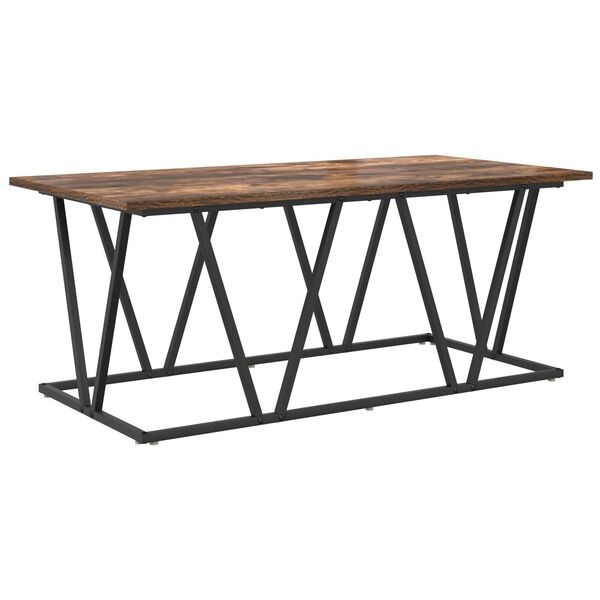 vidaXL Τραπεζάκι σαλονιού Καπνιστή δρυς 100 x 50 x 40 cm