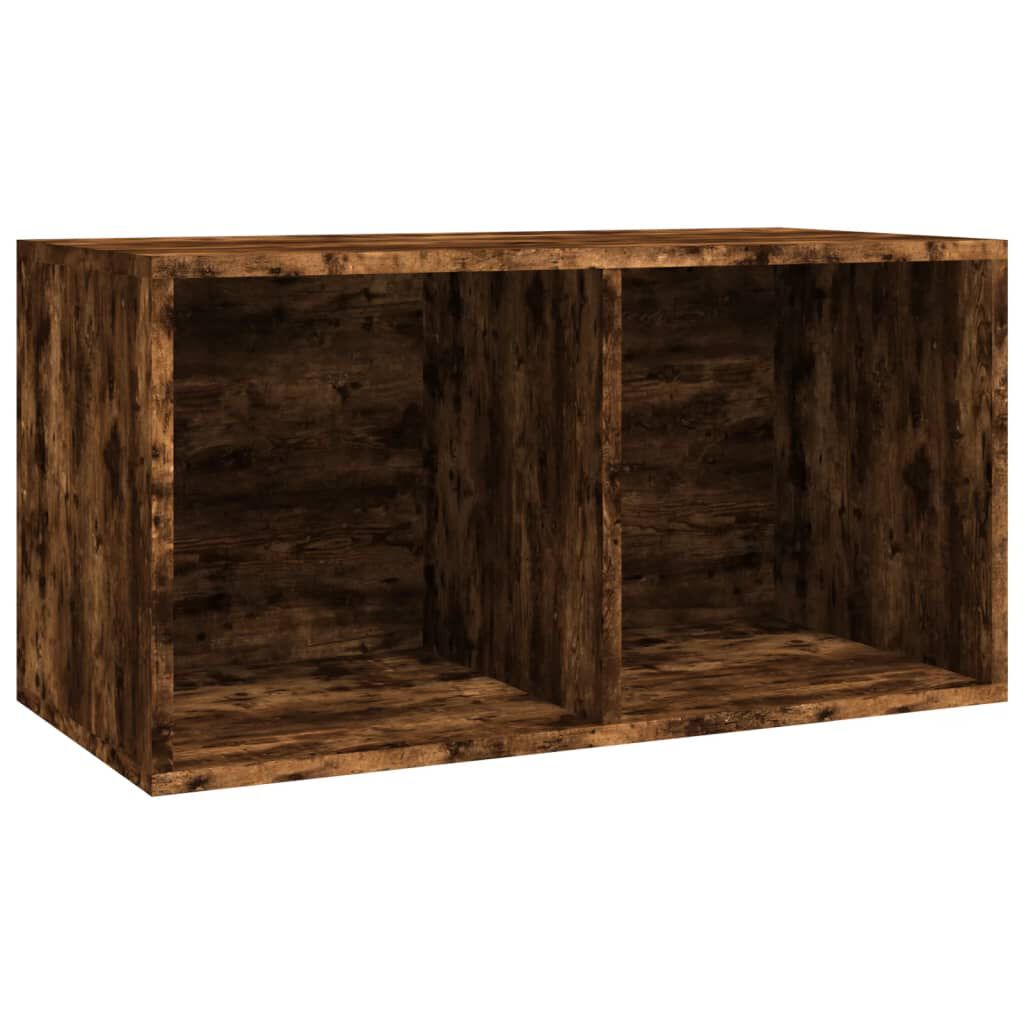 vidaXL Έπιπλο Δίσκων Βινυλίου Καπνιστή Δρυς 71x34x36 εκ. Επεξεργ. Ξύλο