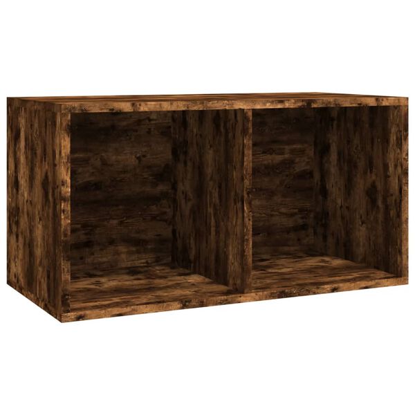 vidaXL Έπιπλο Δίσκων Βινυλίου Καπνιστή Δρυς 71x34x36 εκ. Επεξεργ. Ξύλο