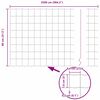 vidaXL Φράχτης με Στήλες. Ασημί 0.8 x 25 m Ατσάλι