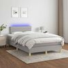 vidaXL &Kappa;&rho;&epsilon;&beta;ά&tau;&iota; Boxspring &mu;&epsilon; &Sigma;&tau;&rho;ώ&mu;&alpha; & LED &Alpha;&nu;.&Gamma;&kappa;&rho;&iota; 120x190&epsilon;&kappa;. &Upsilon;&phi;&alpha;&sigma;&mu;ά&tau;&iota;&nu;&omicron;