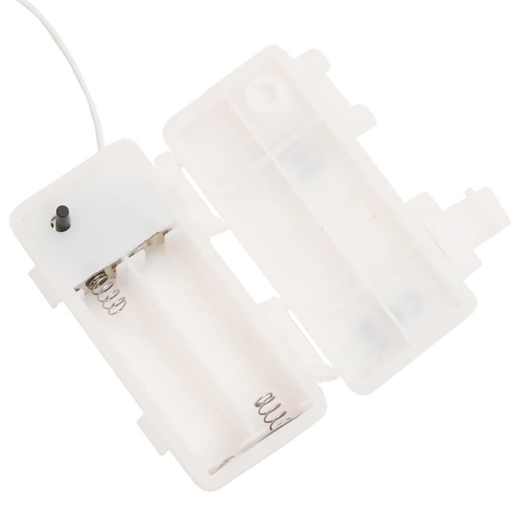 vidaXL Φωτιστικά Χριστ. με LED 3 Τεμ. Αναδιπλούμενα Λευκά