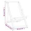 vidaXL Ξαπλώστρα Κρεμ 56 x 105 x 96 εκ. από Ξύλο Teak