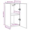 vidaXL Έπιπλο Τηλεόρασης Όψη Παλαιού Ξύλου 30,5x30x60 εκ. Επεξ. Ξύλο