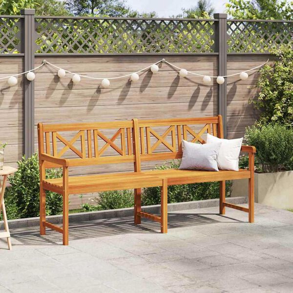 vidaXL Παγκάκι κήπου Καφέ 180 x 56 x 90εκ Μασίφ ξύλο ακακίας