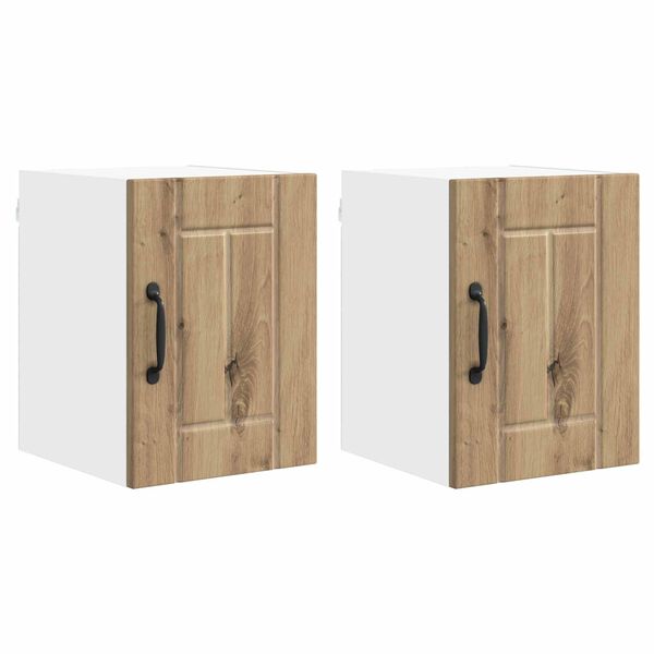 vidaXL &Nu;&tau;&omicron;&upsilon;&lambda;ά&pi;&alpha; &Kappa;&omicron;&upsilon;&zeta;ί&nu;&alpha;&sigmaf; 2 pcs Artisan Oak 30 x 31 x 40 &epsilon;&kappa;.