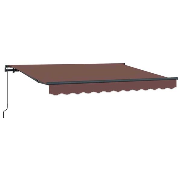 vidaXL Σκηνίτσα Αναδιπλούμενη Καφέ 350 x 200 cm