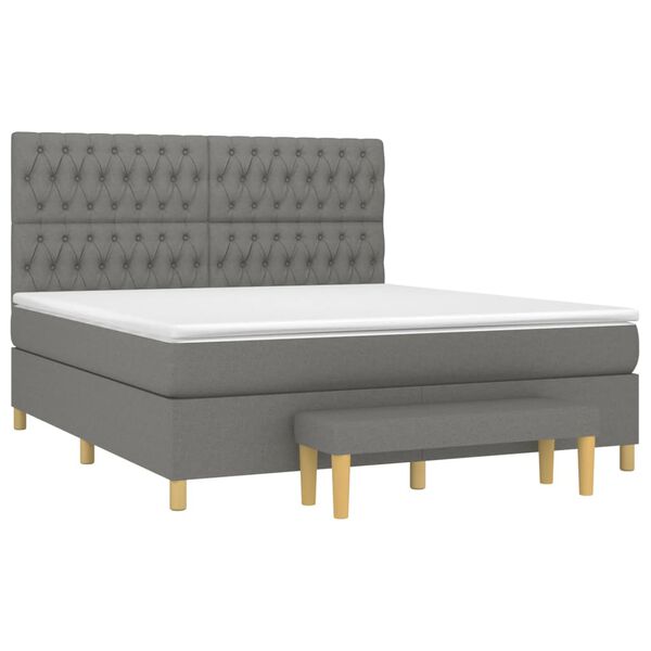 vidaXL &Kappa;&rho;&epsilon;&beta;ά&tau;&iota; Boxspring &mu;&epsilon; &Sigma;&tau;&rho;ώ&mu;&alpha; &Sigma;&kappa;&omicron;ύ&rho;&omicron; &Gamma;&kappa;&rho;&iota; 180x200 &epsilon;&kappa; &Upsilon;&phi;&alpha;&sigma;&mu;ά&tau;&iota;&nu;