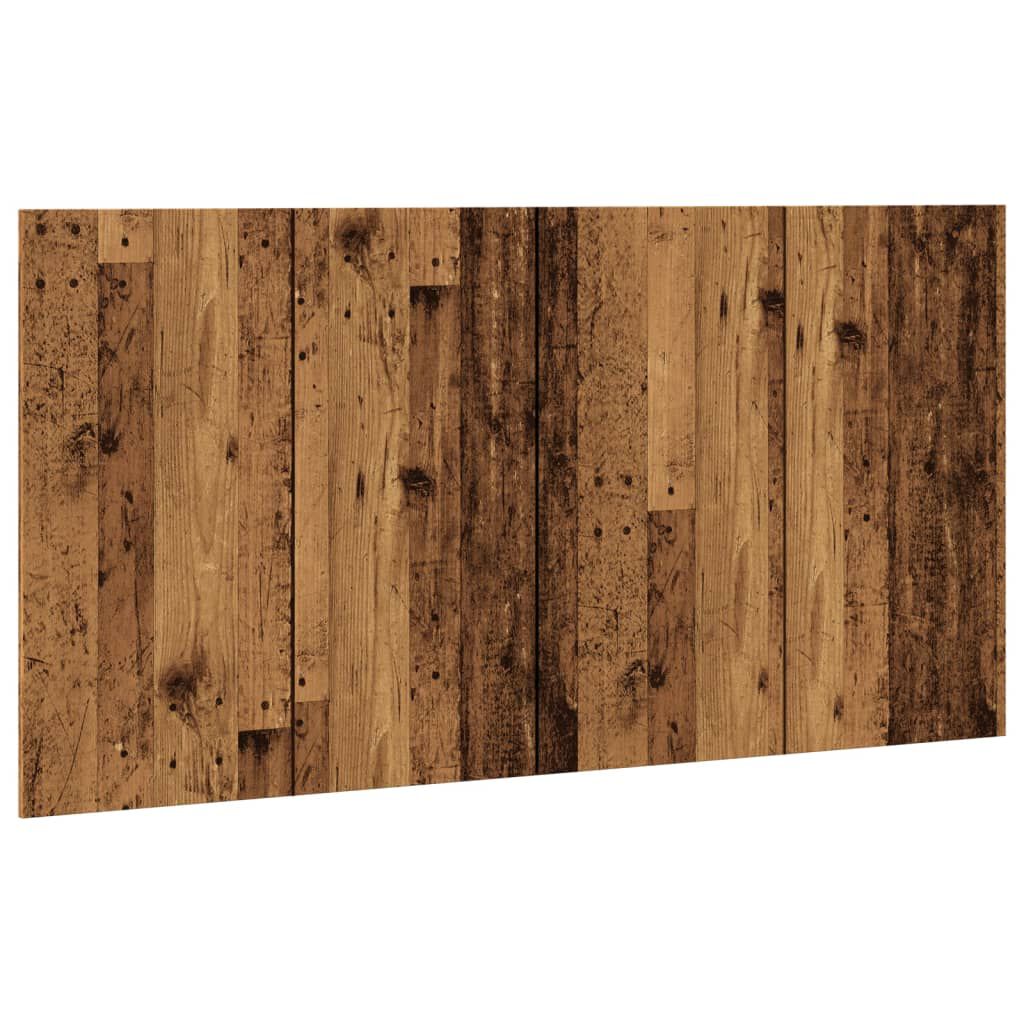 vidaXL κεφαλάρι κρεβατιού Παλιό ξύλο 160x1,5x80 cm Ξύλο μηχανής
