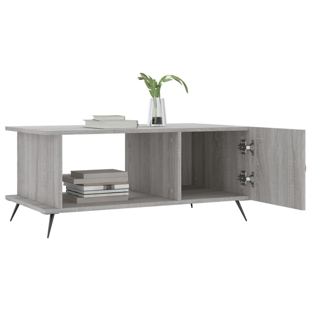 vidaXL Τραπεζάκι Σαλονιού Γκρι Sonoma 90x50x40 εκ. Επεξεργασμένο Ξύλο