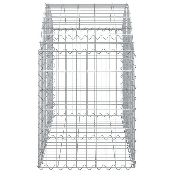 vidaXL Συρματοκιβώτιο Τοξωτό 100x50x60/80εκ. από Γαλβανισμένο Χάλυβα