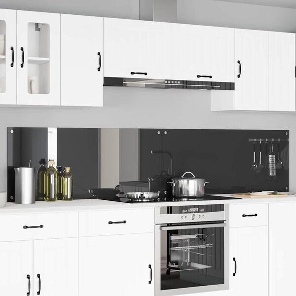 vidaXL Πίσω Πάνελ Κουζίνας 2 pcs Σκούρο Γκρι 120 x 50 cm