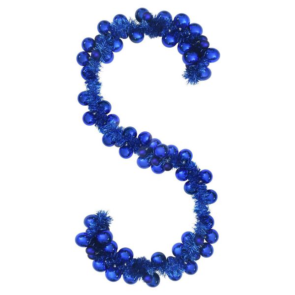 vidaXL Γιρλάντα με Χριστουγεννιάτικα Μπαλάκια Μπλε 186 εκ