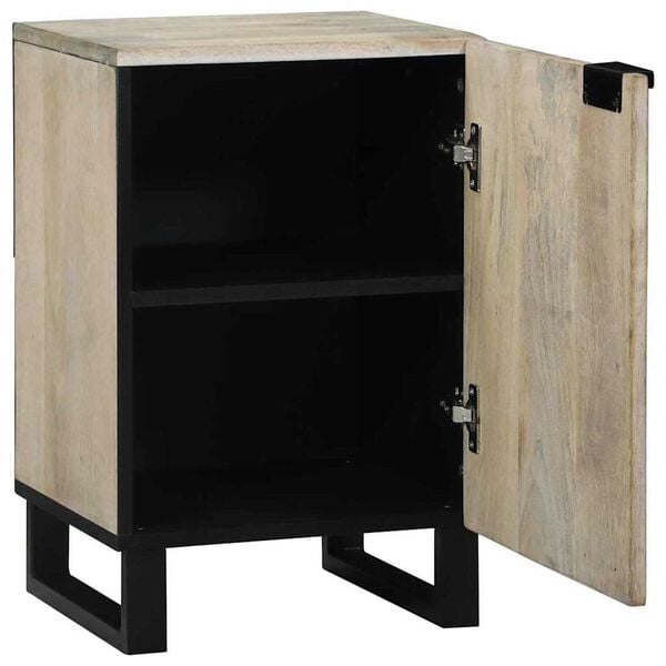 vidaXL Ντουλάπι Μπάνιου με ράφι Καφέ, Μαύρο 38 x 33.5 x 58 εκ.